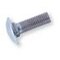 Vis tête ronde collet carré DIN 603 12x40 zingué blanc 8.8